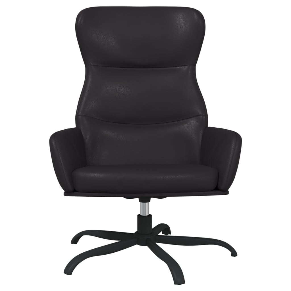 vidaXL Scaun de relaxare, negru, piele ecologică