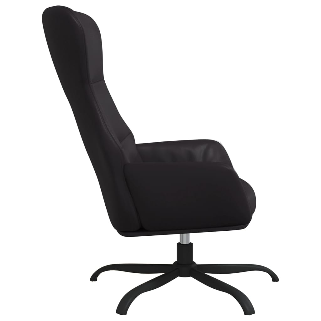 vidaXL Scaun de relaxare, negru, piele ecologică