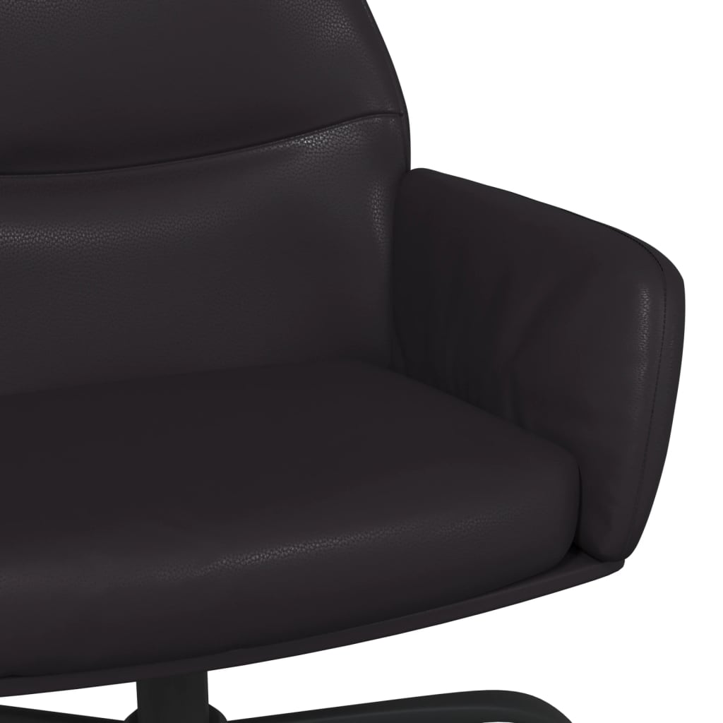 vidaXL Scaun de relaxare, negru, piele ecologică