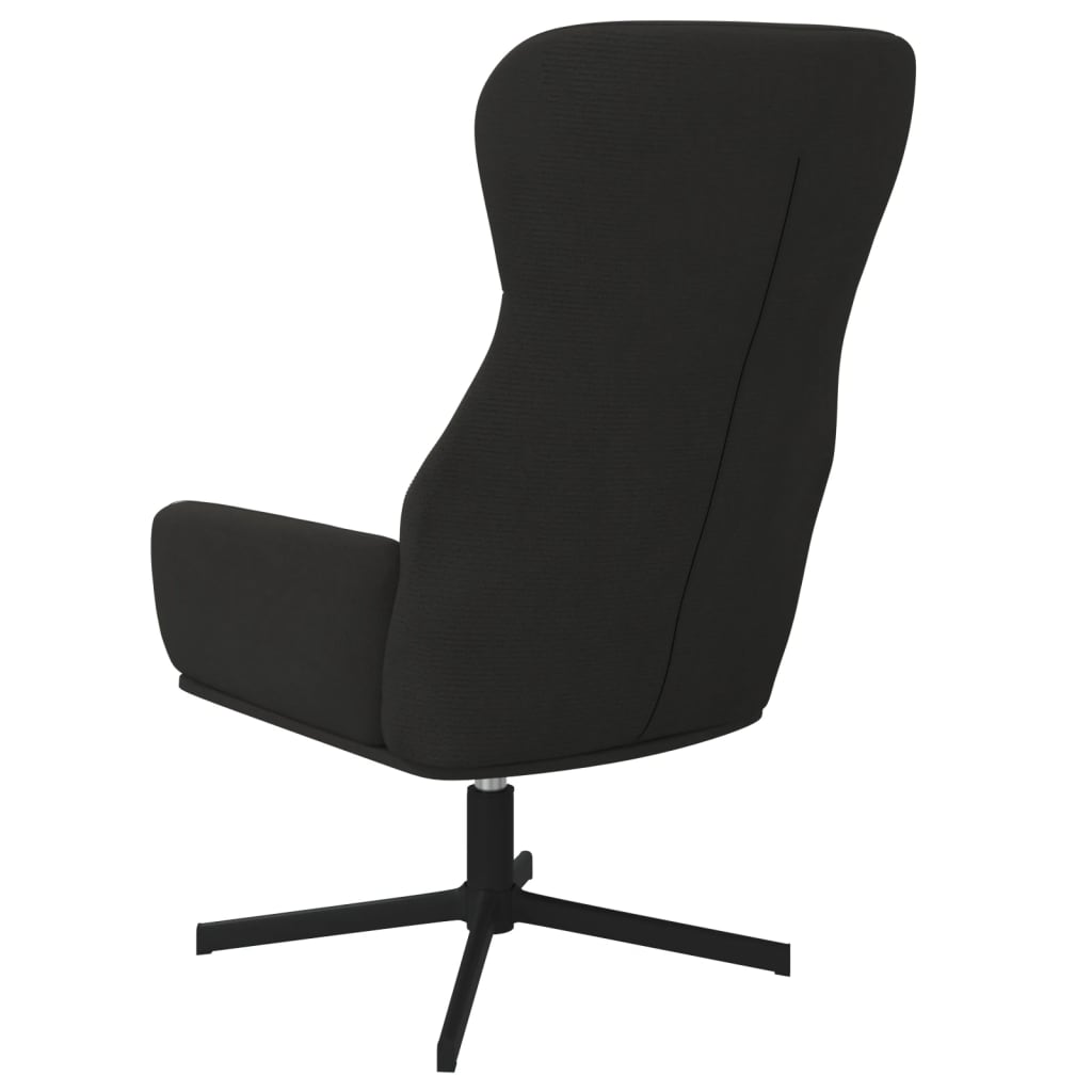 vidaXL Scaun de relaxare, negru, catifea vidaXL Scaun de relaxare, negru, catifea