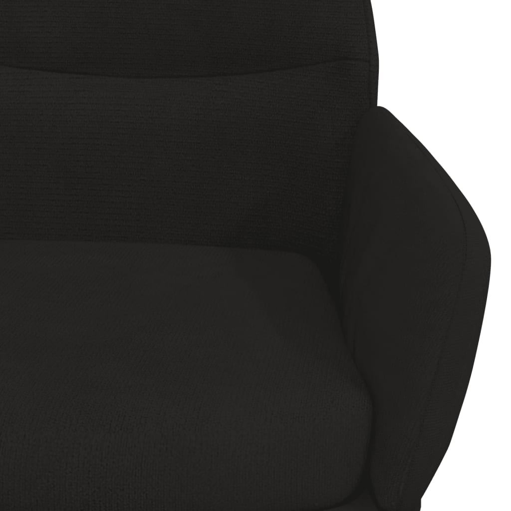 vidaXL Scaun de relaxare, negru, catifea vidaXL Scaun de relaxare, negru, catifea