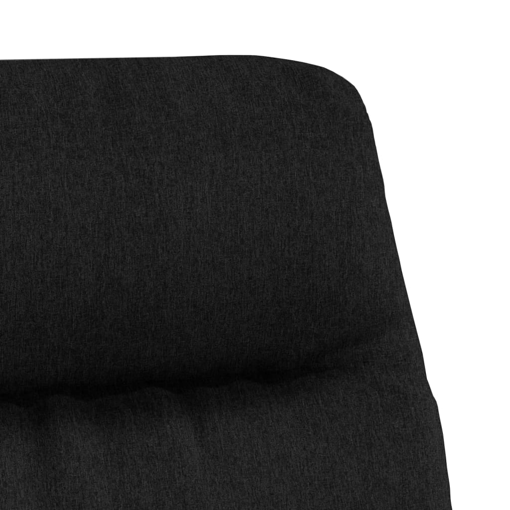 vidaXL Scaun de relaxare, negru, material textil vidaXL Scaun de relaxare, negru, material textil