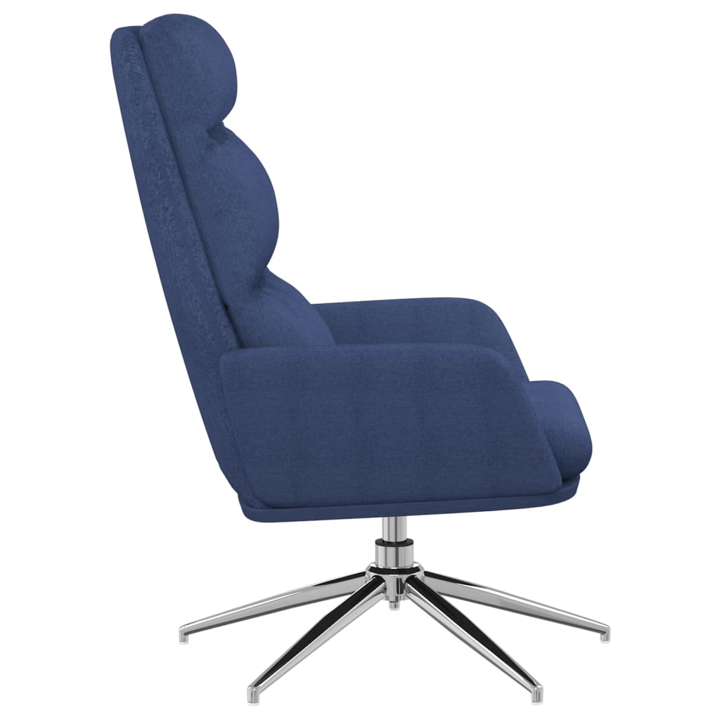 vidaXL Scaun de relaxare, albastru, material textil