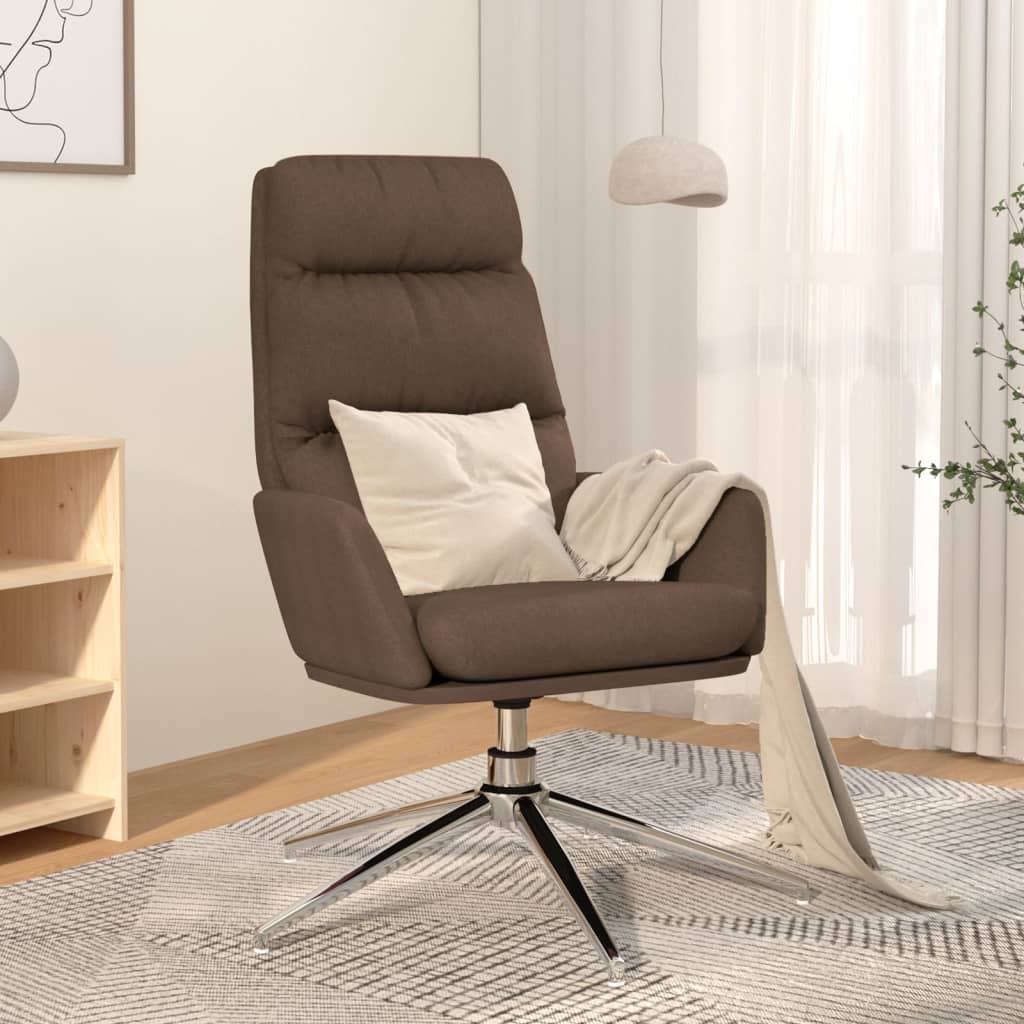 vidaXL Scaun de relaxare, gri taupe, material textil