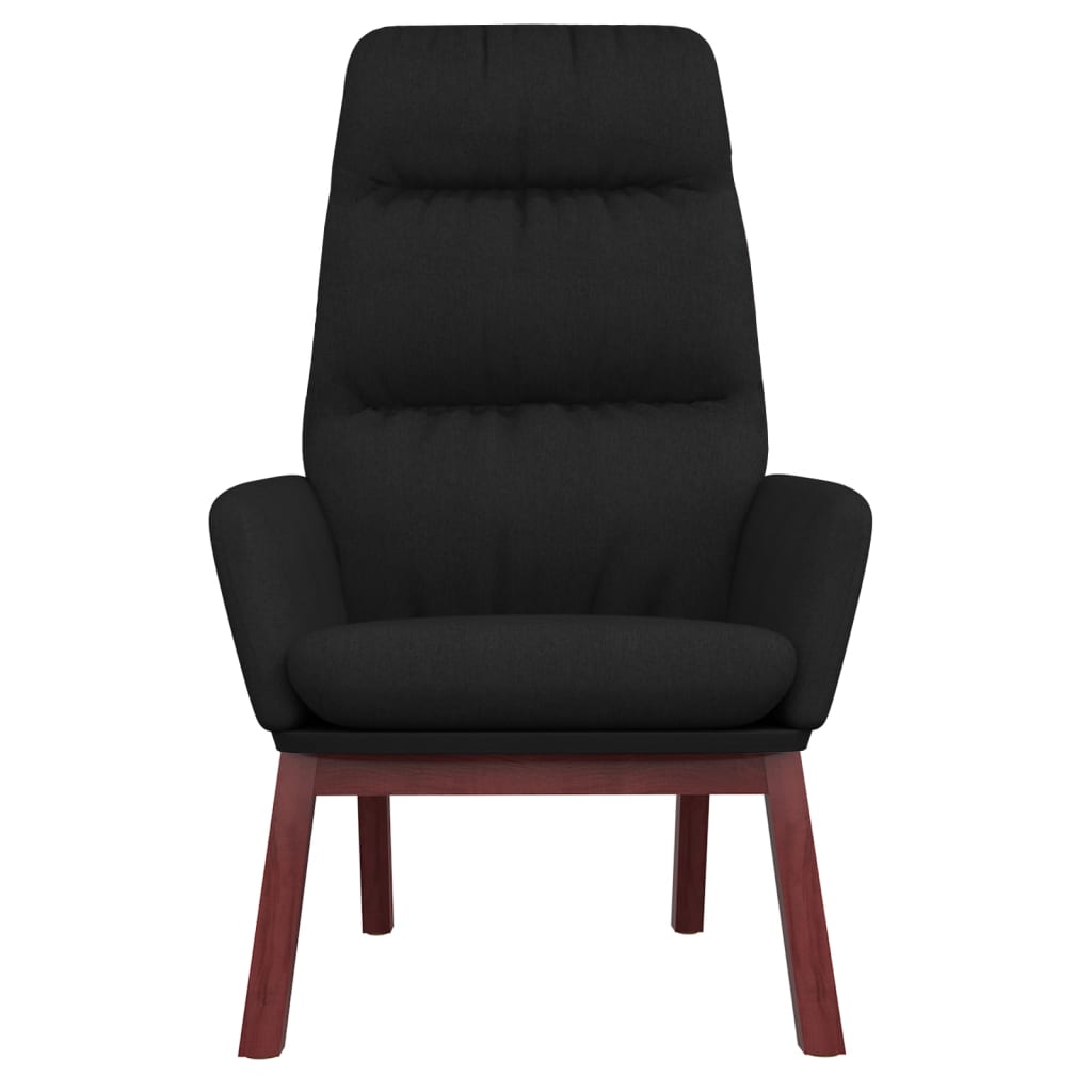 vidaXL Scaun de relaxare, negru, material textil vidaXL Scaun de relaxare, negru, material textil
