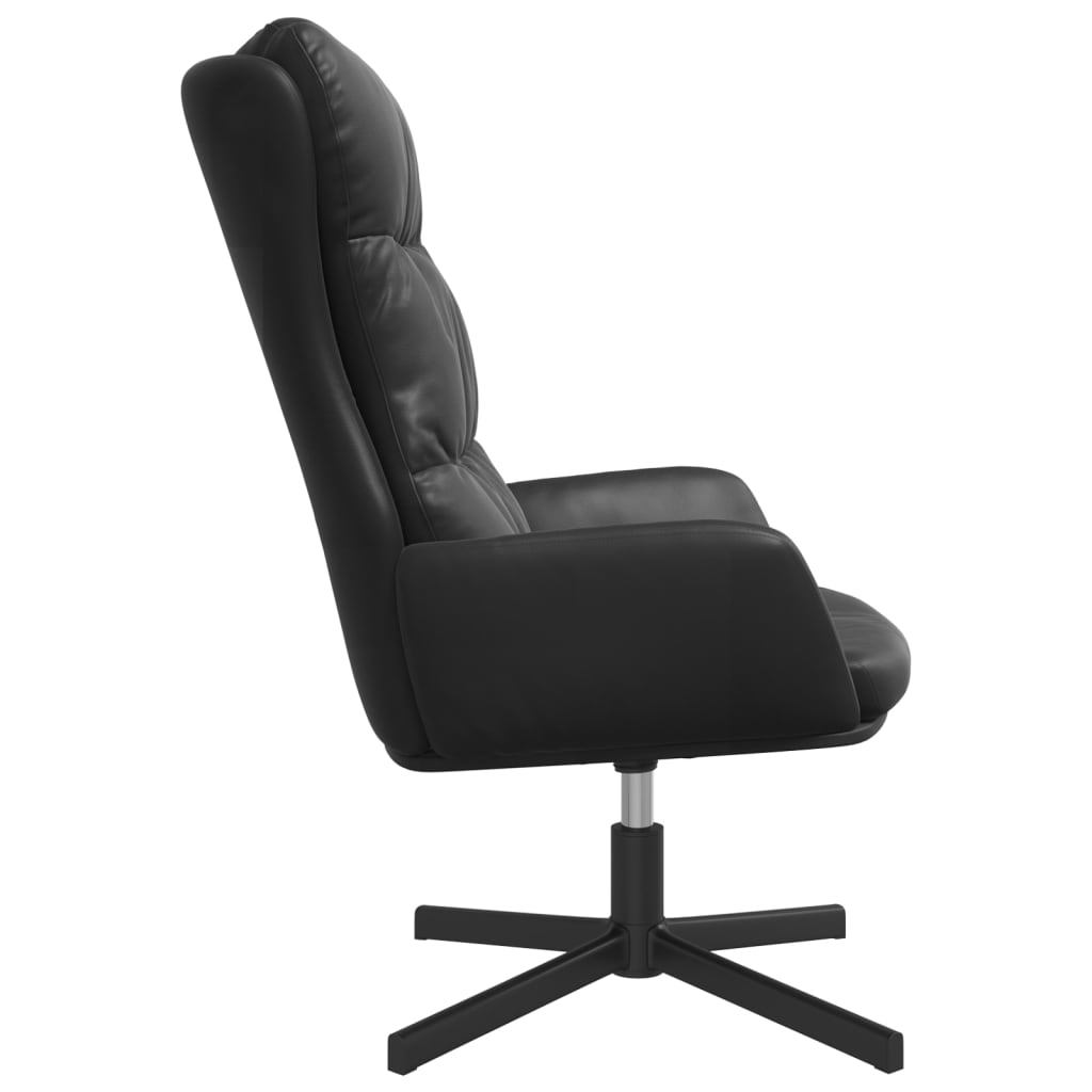 vidaXL Scaun de relaxare, negru, piele ecologică