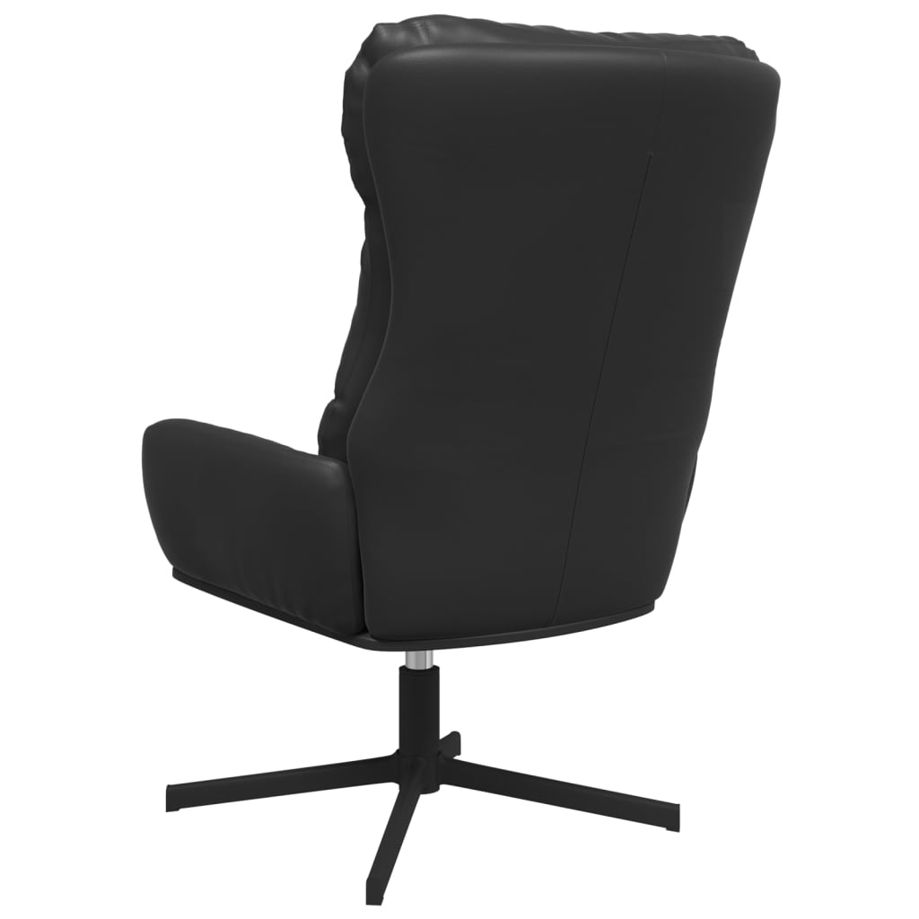 vidaXL Scaun de relaxare, negru, piele ecologică