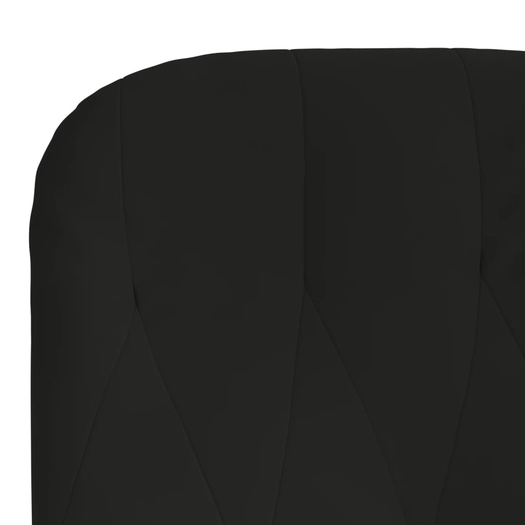 vidaXL Scaun de relaxare, negru, catifea