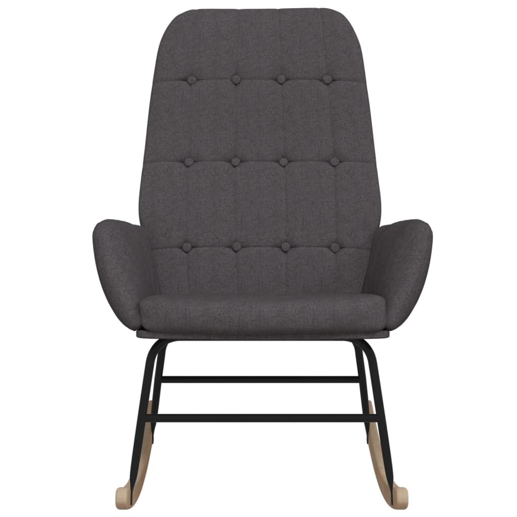 vidaXL Scaun balansoar, gri închis, material textil vidaXL Scaun balansoar, gri închis, material textil