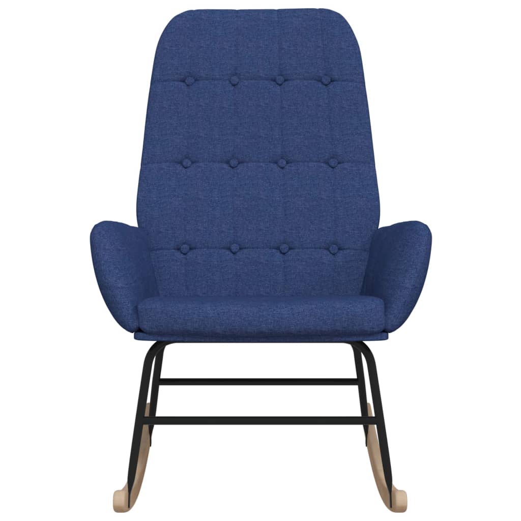 vidaXL Scaun balansoar, albastru, material textil