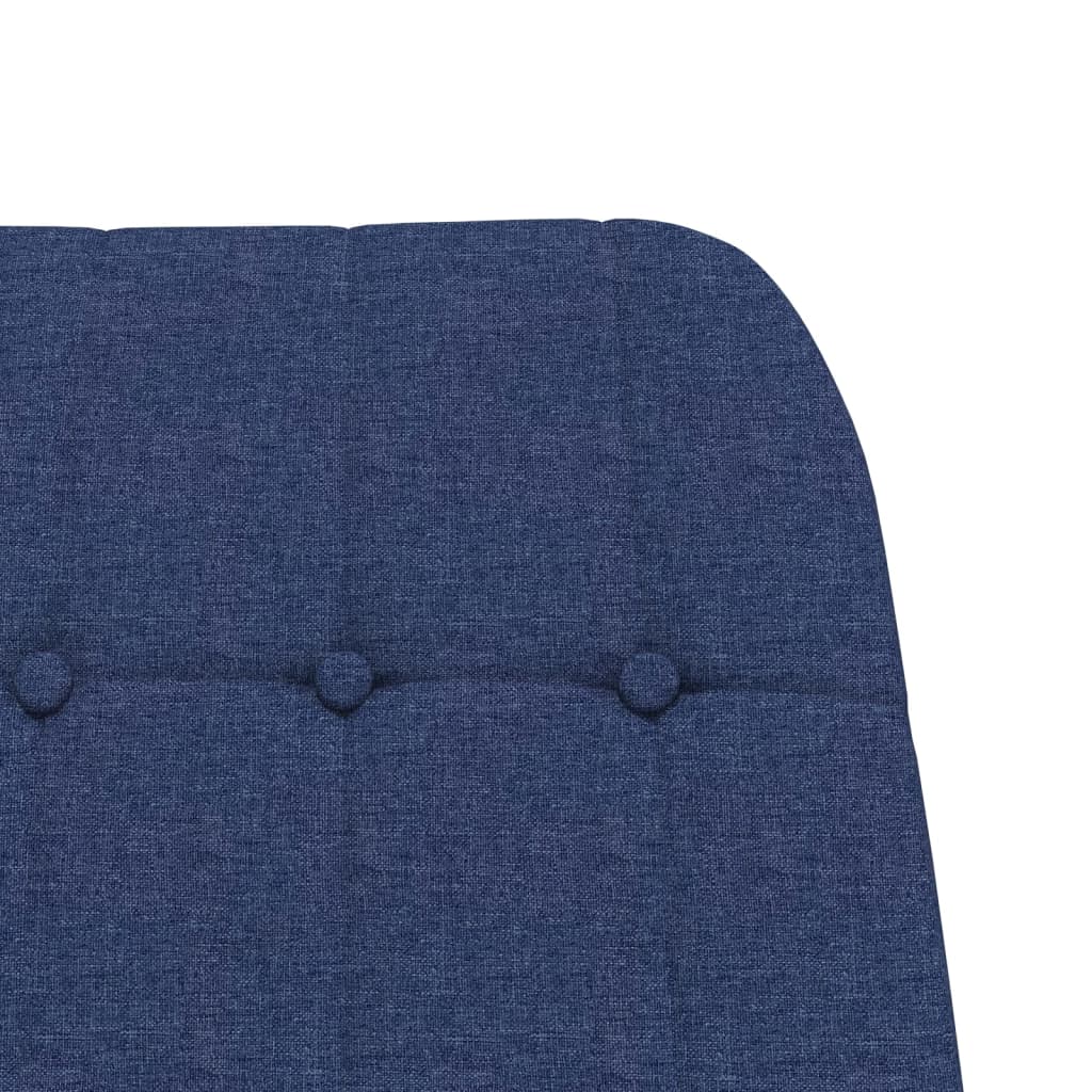 vidaXL Scaun balansoar, albastru, material textil