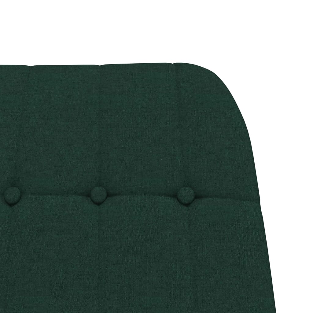 vidaXL Scaun balansoar, verde închis, material textil