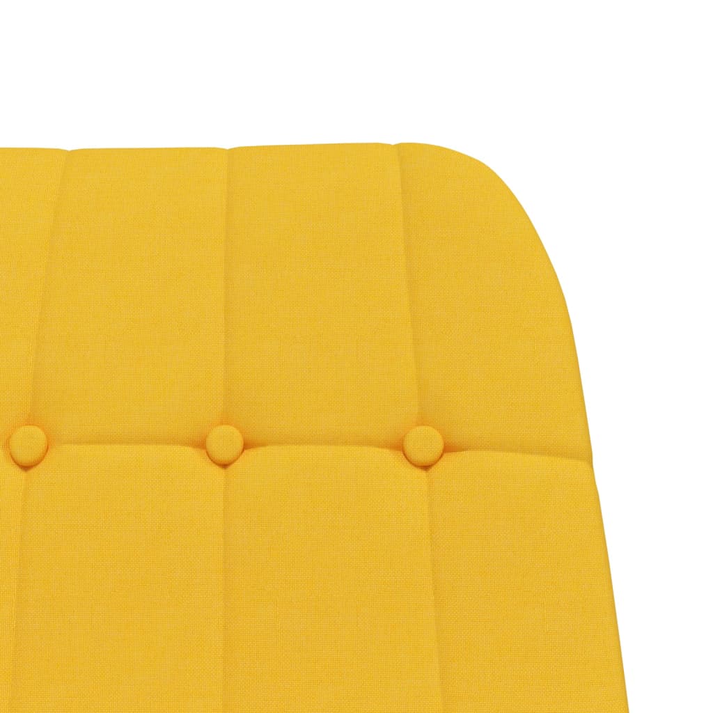vidaXL Scaun balansoar, galben muștar, material textil