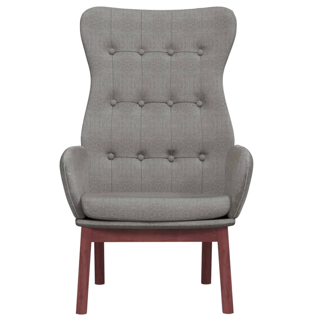 vidaXL Scaun de relaxare, gri deschis, material textil