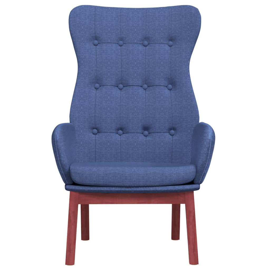 vidaXL Scaun de relaxare, albastru, material textil