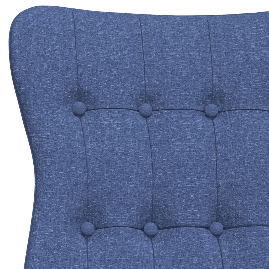 vidaXL Scaun de relaxare, albastru, material textil