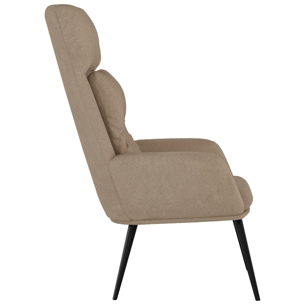 vidaXL Scaun de relaxare, gri taupe, piele întoarsă artificială vidaXL Scaun de relaxare, gri taupe, piele întoarsă artificială