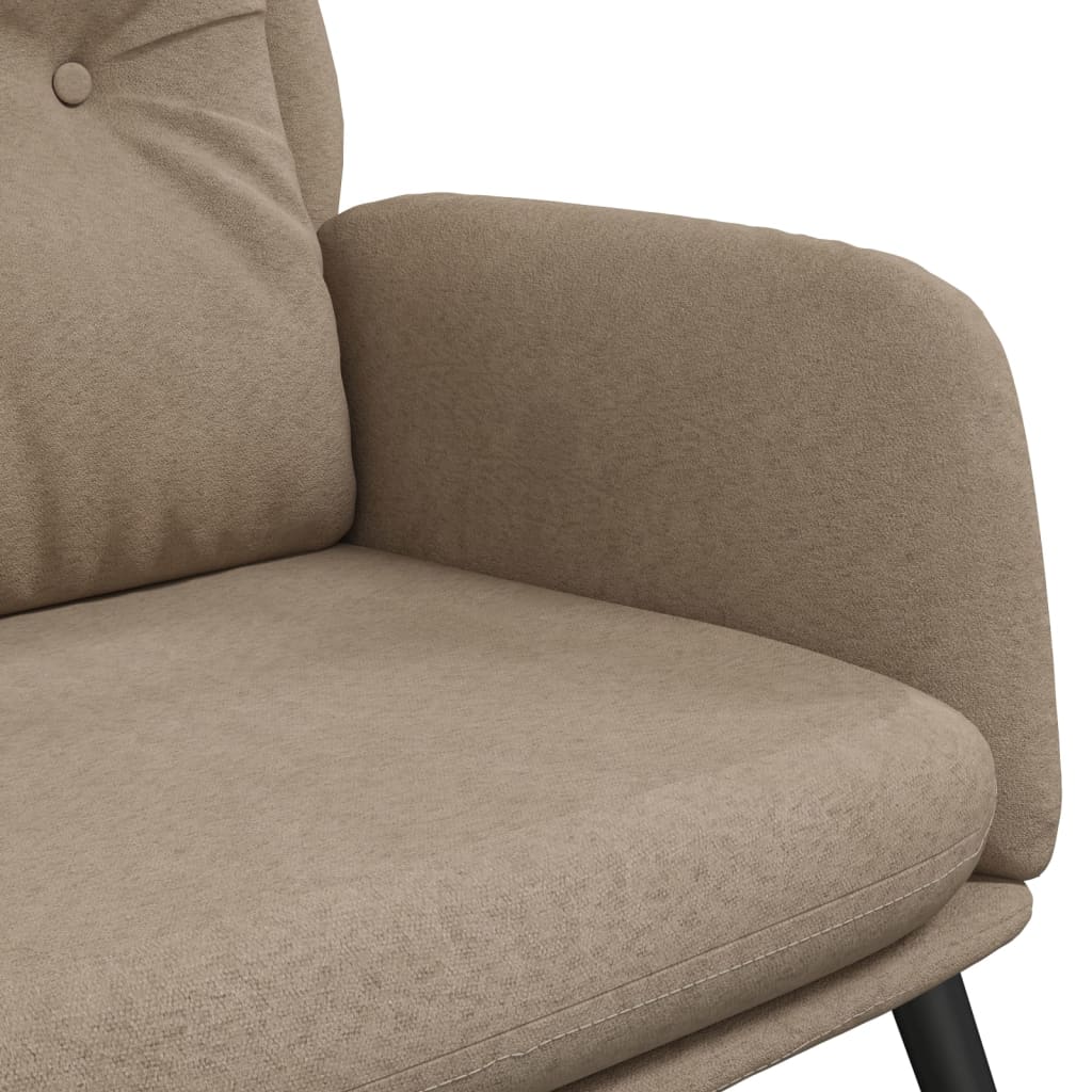 vidaXL Scaun de relaxare, gri taupe, piele întoarsă artificială vidaXL Scaun de relaxare, gri taupe, piele întoarsă artificială