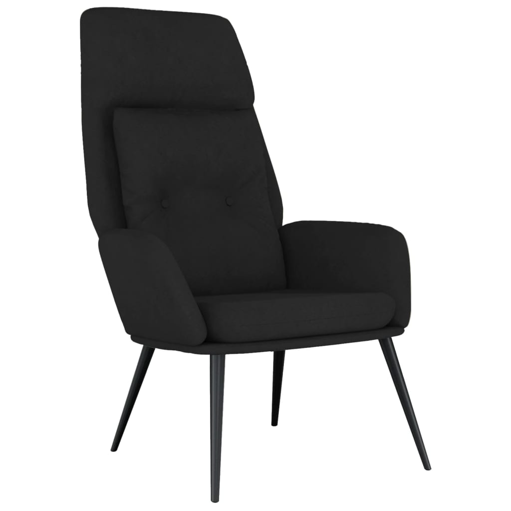 vidaXL Scaun de relaxare, negru, piele întoarsă ecologică