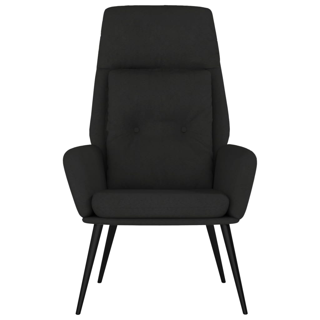 vidaXL Scaun de relaxare, negru, piele întoarsă ecologică
