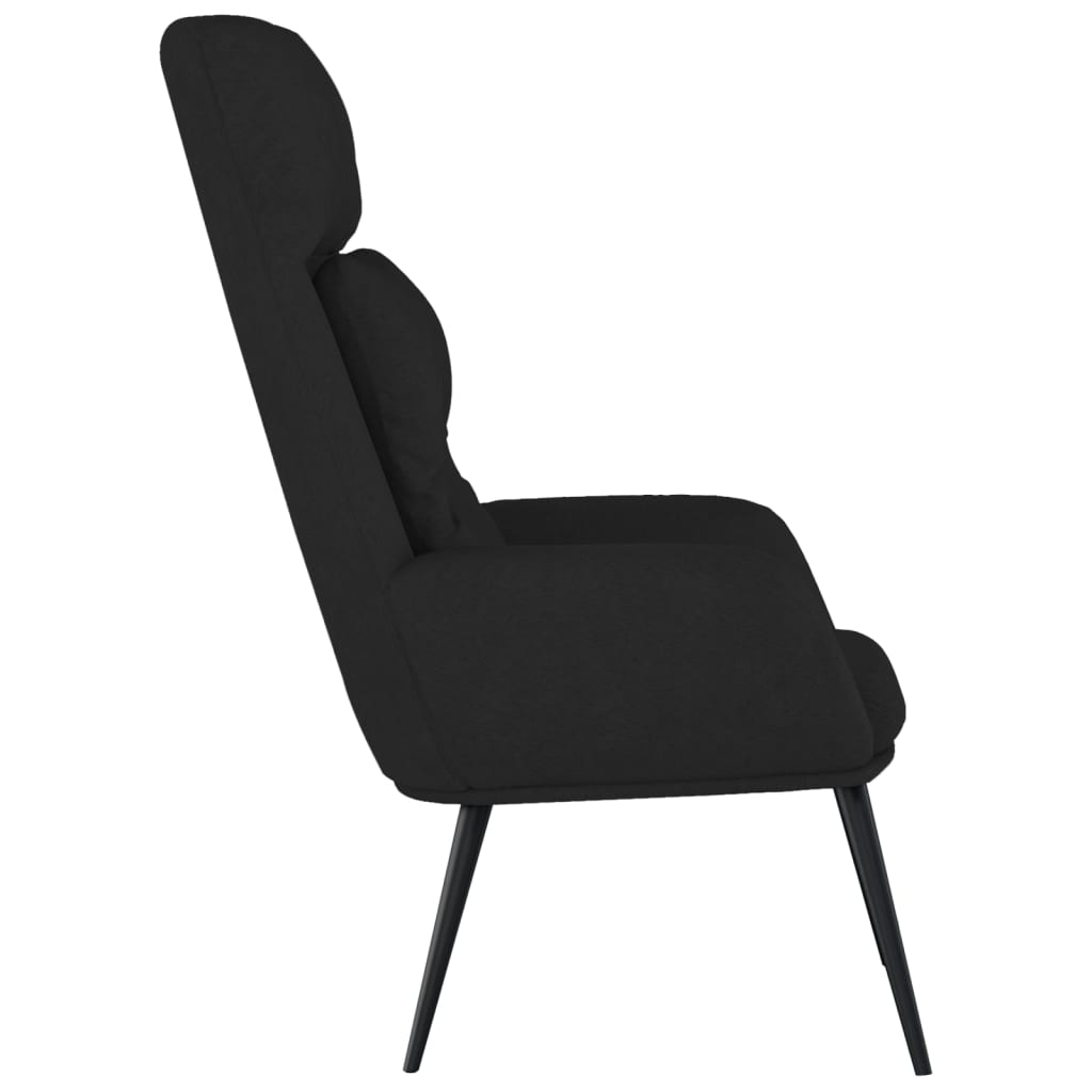 vidaXL Scaun de relaxare, negru, piele întoarsă ecologică