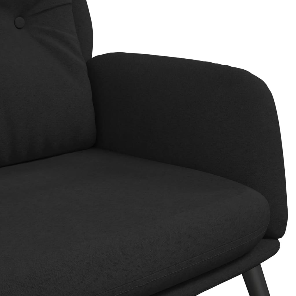 vidaXL Scaun de relaxare, negru, piele întoarsă ecologică