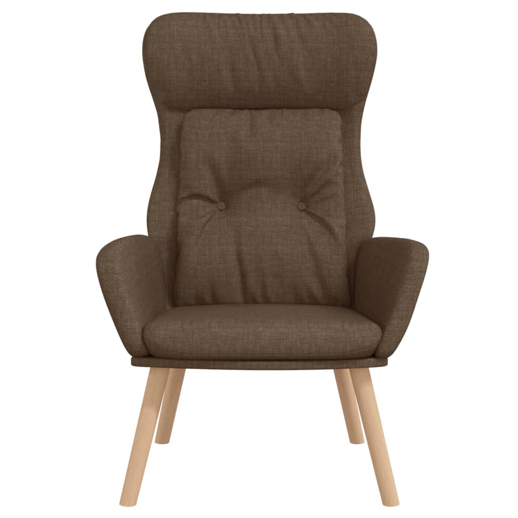vidaXL Scaun de relaxare, maro, material textil vidaXL Scaun de relaxare, maro, material textil
