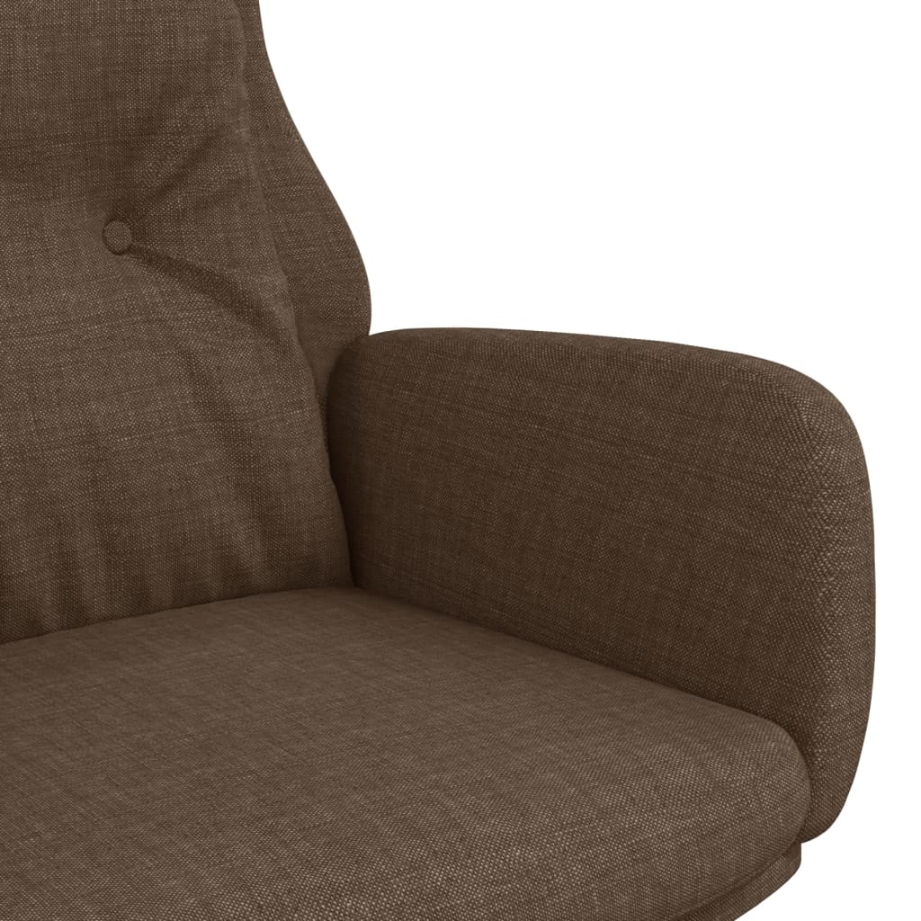 vidaXL Scaun de relaxare, maro, material textil vidaXL Scaun de relaxare, maro, material textil