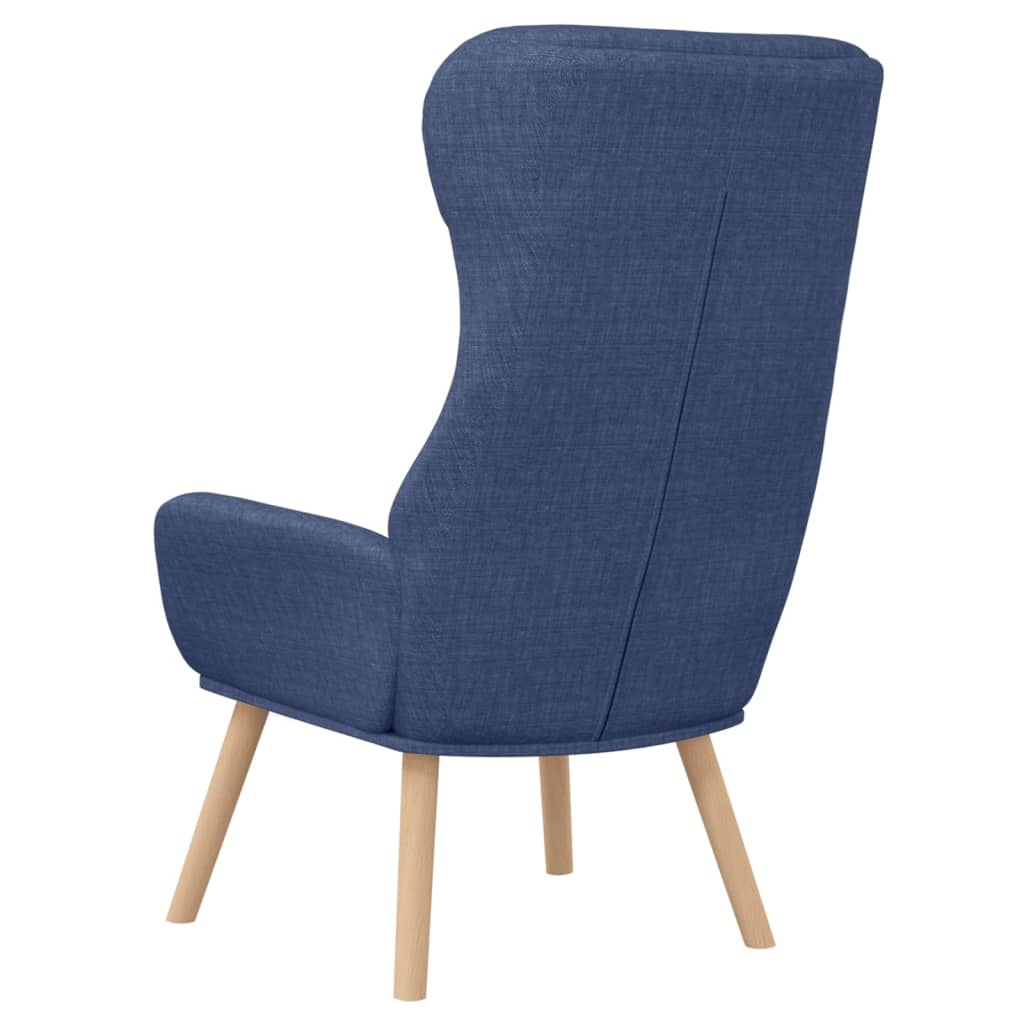 vidaXL Scaun de relaxare, albastru, material textil