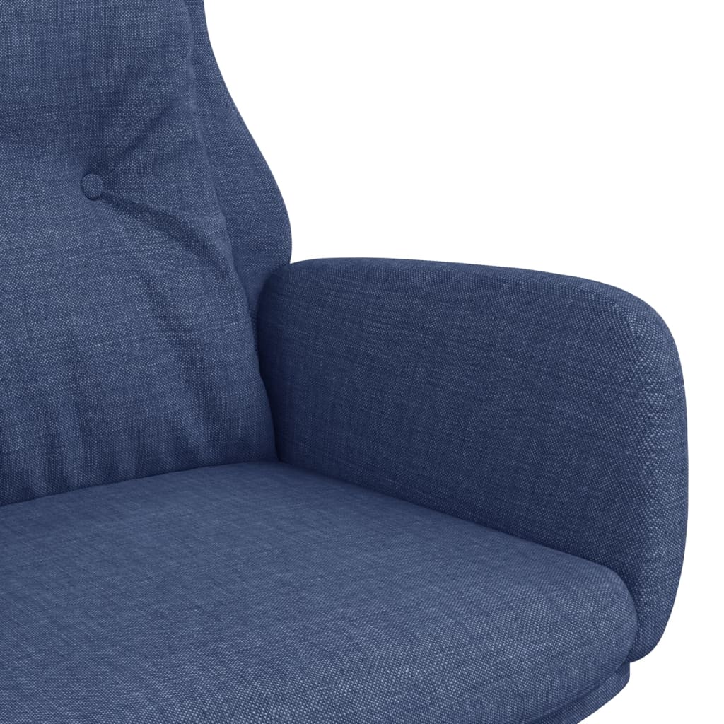vidaXL Scaun de relaxare, albastru, material textil