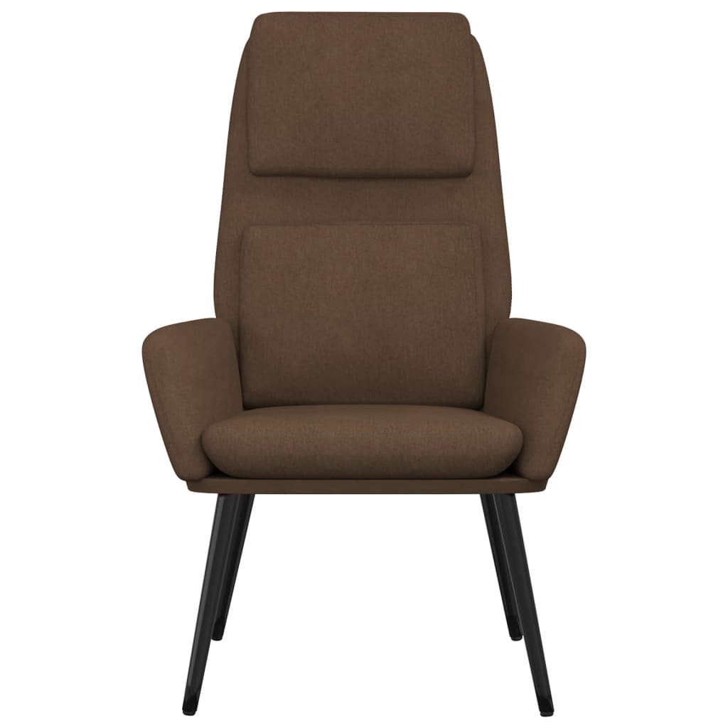 vidaXL Scaun de relaxare, maro, material textil vidaXL Scaun de relaxare, maro, material textil