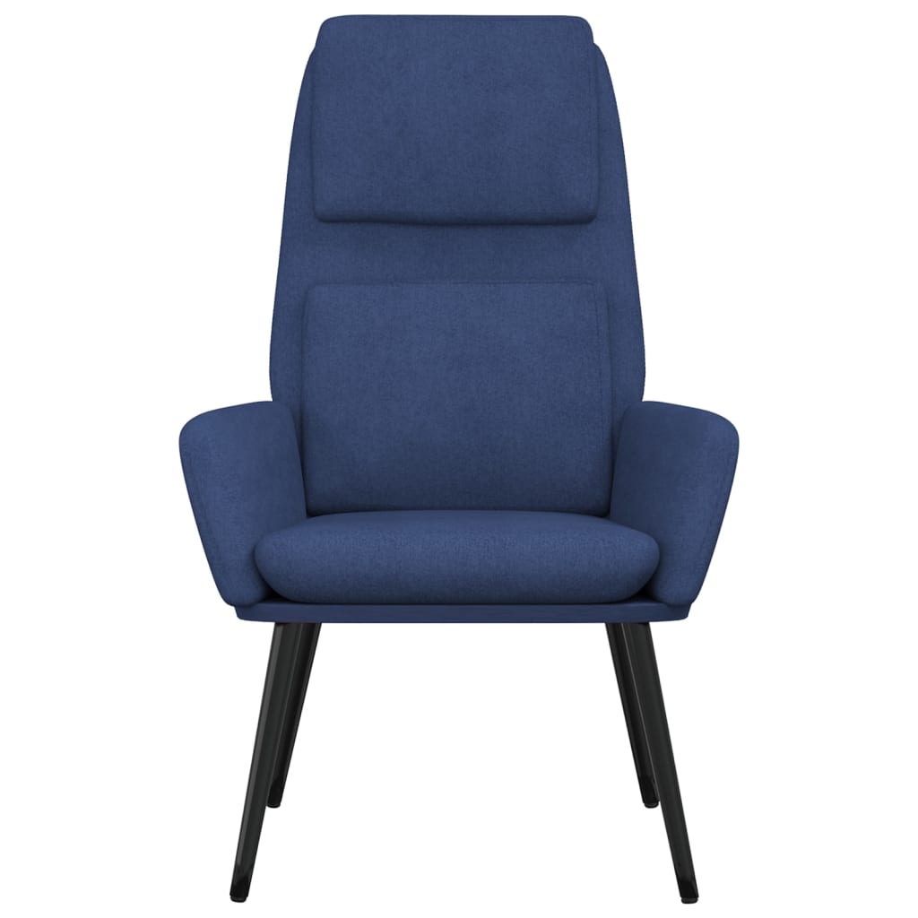 vidaXL Scaun de relaxare, albastru, material textil