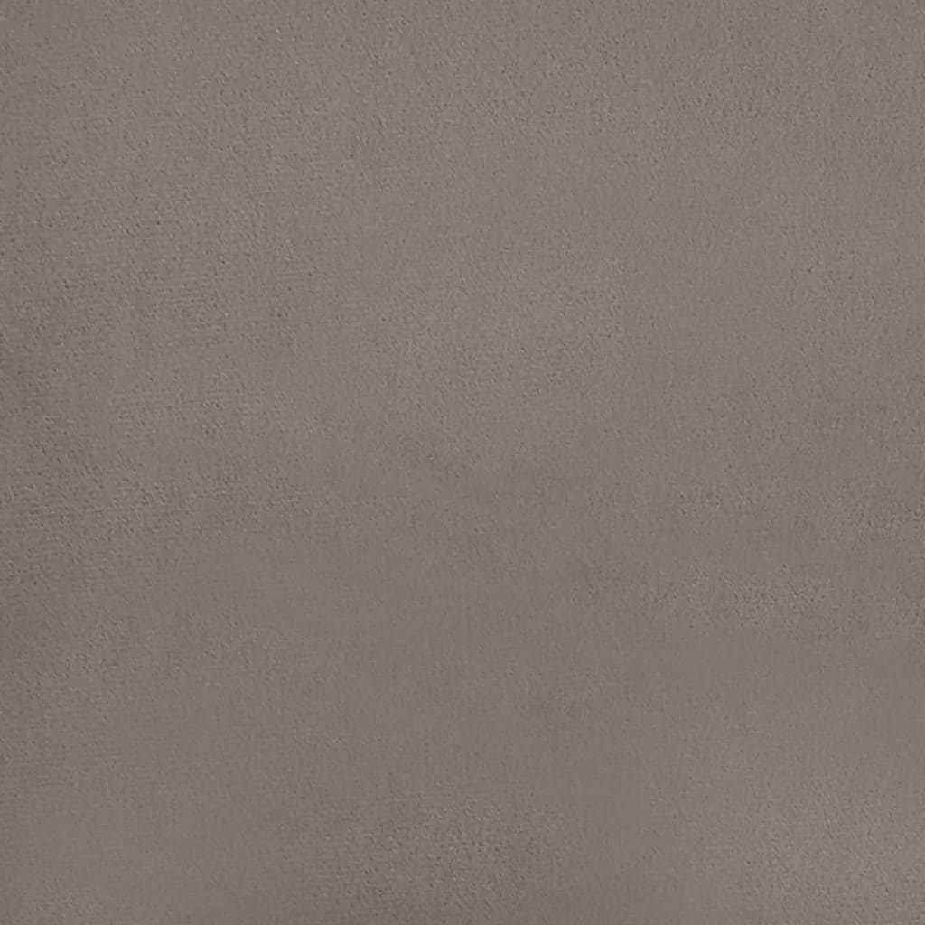 vidaXL Scaun de relaxare, gri deschis, catifea