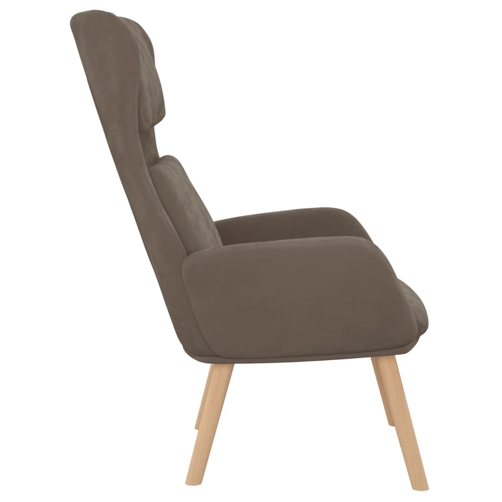 vidaXL Scaun de relaxare, maro, catifea vidaXL Scaun de relaxare, maro, catifea