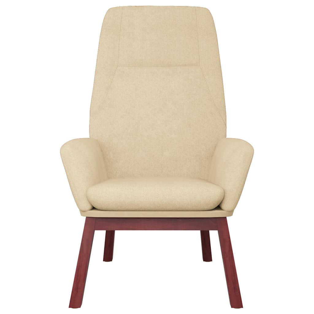 vidaXL Scaun de relaxare, crem, material textil