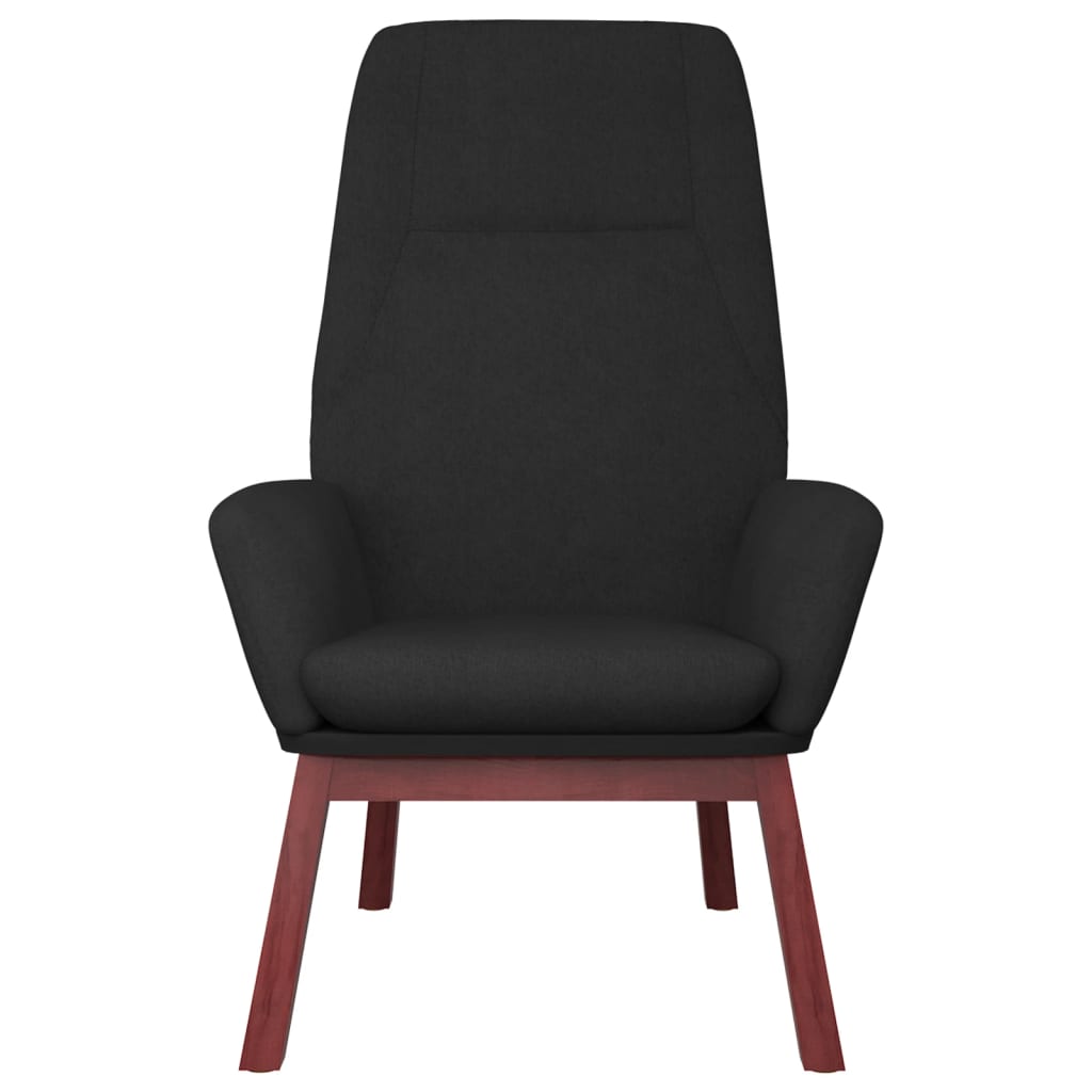 vidaXL Scaun de relaxare, negru, material textil vidaXL Scaun de relaxare, negru, material textil