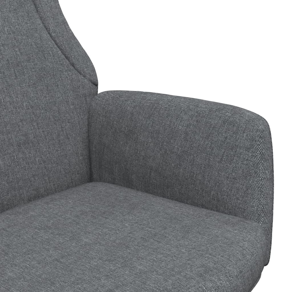 vidaXL Scaun de relaxare, gri închis, material textil