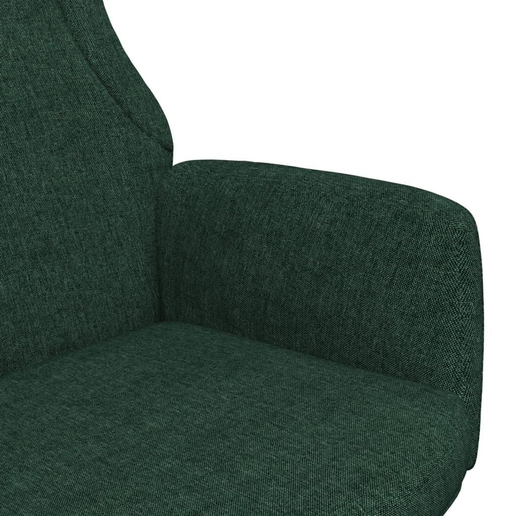 vidaXL Scaun de relaxare, verde închis, material textil vidaXL Scaun de relaxare, verde închis, material textil