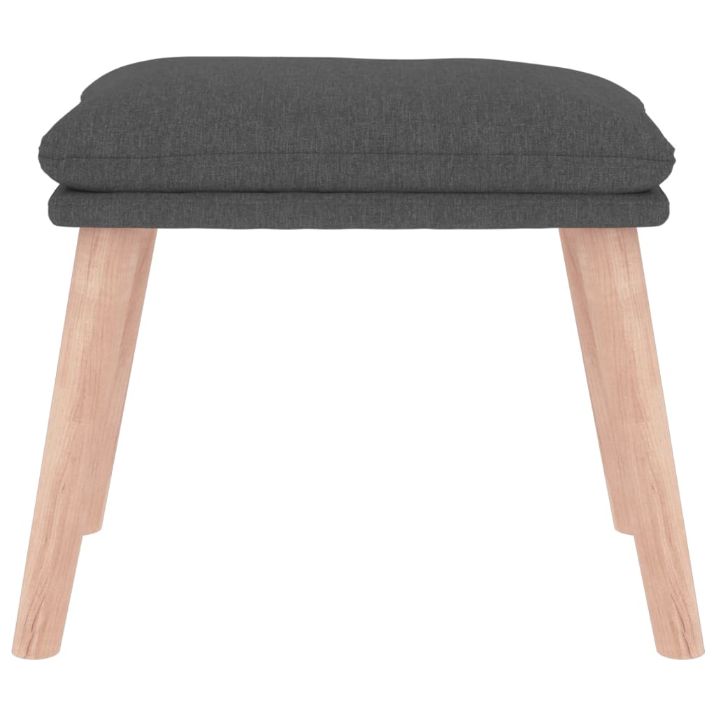 vidaXL Taburet, gri închis, 45x29,5x35 cm, material textil vidaXL Taburet, gri închis, 45x29,5x35 cm, material textil