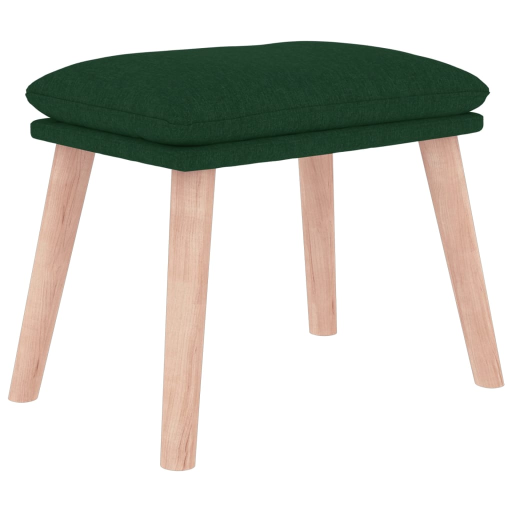 vidaXL Taburet, verde închis, 45x29,5x35 cm, material textil vidaXL Taburet, verde închis, 45x29,5x35 cm, material textil