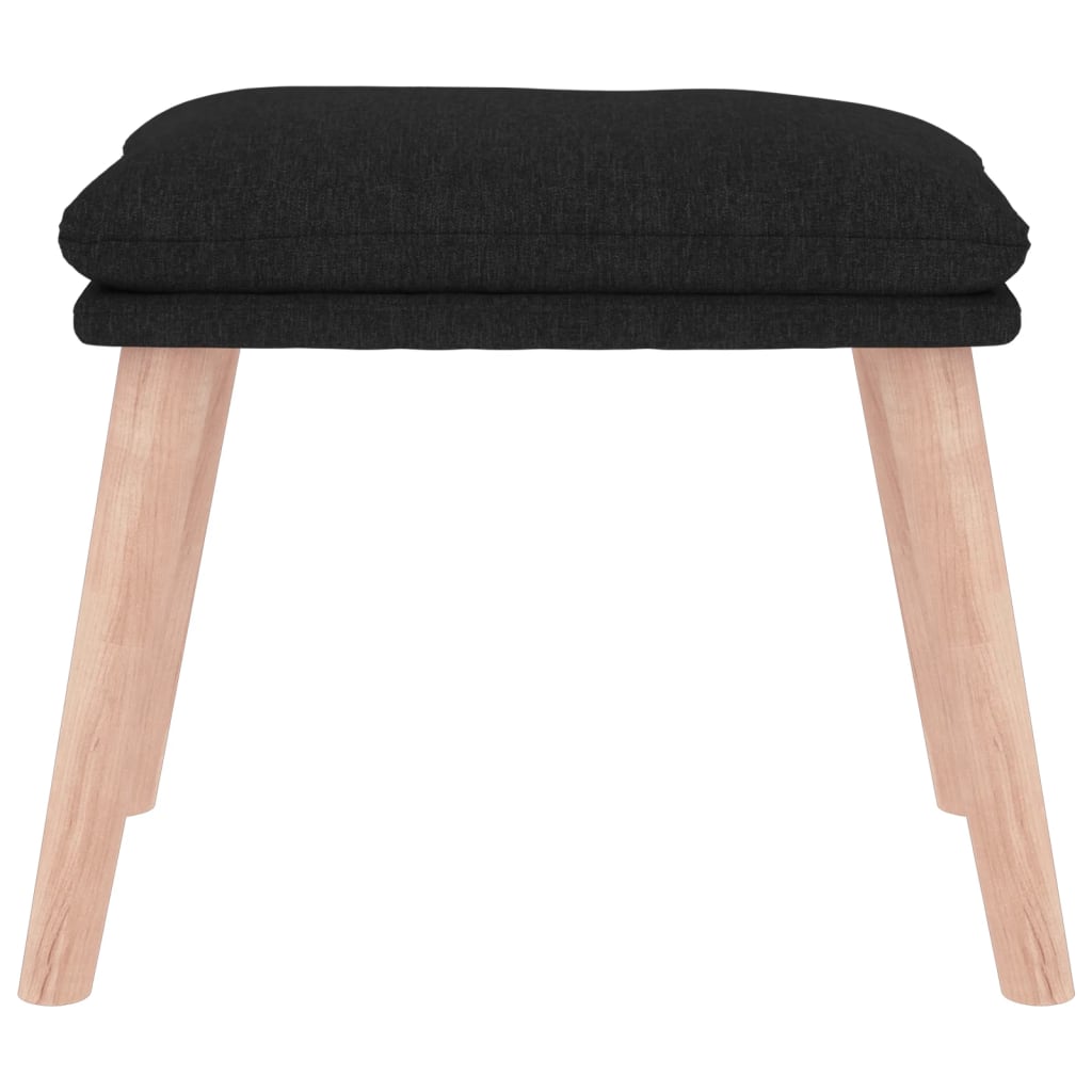 vidaXL Taburet, negru, 45x29,5x35 cm, material textil vidaXL Taburet, negru, 45x29,5x35 cm, material textil