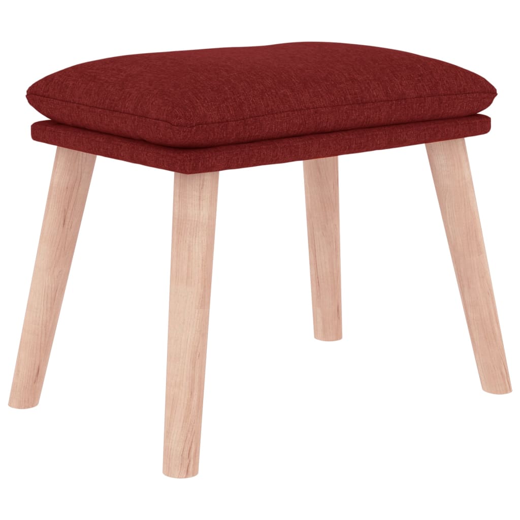 vidaXL Taburet, roșu vin, 45x29,5x35 cm, material textil vidaXL Taburet, roșu vin, 45x29,5x35 cm, material textil