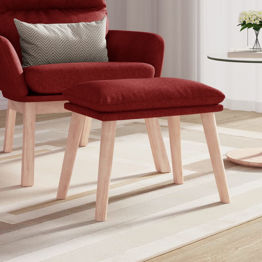 vidaXL Taburet, roșu vin, 45x29,5x35 cm, material textil vidaXL Taburet, roșu vin, 45x29,5x35 cm, material textil
