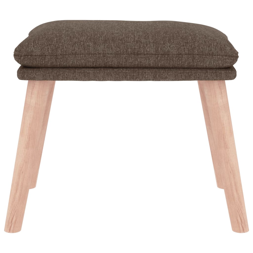 vidaXL Taburet, gri taupe, 45x29,5x35 cm, material textil vidaXL Taburet, gri taupe, 45x29,5x35 cm, material textil
