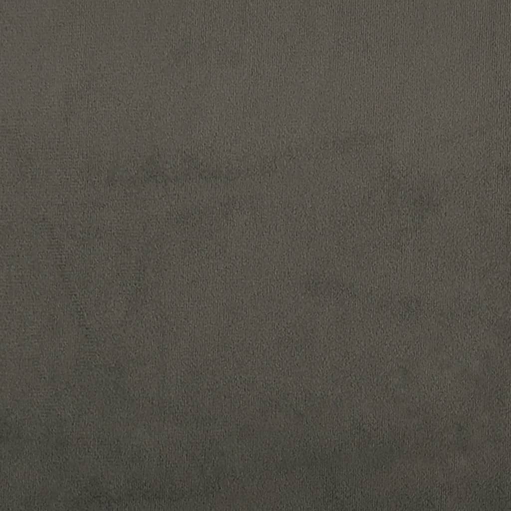 vidaXL Taburet, gri închis, 45x29,5x35 cm, catifea vidaXL Taburet, gri închis, 45x29,5x35 cm, catifea