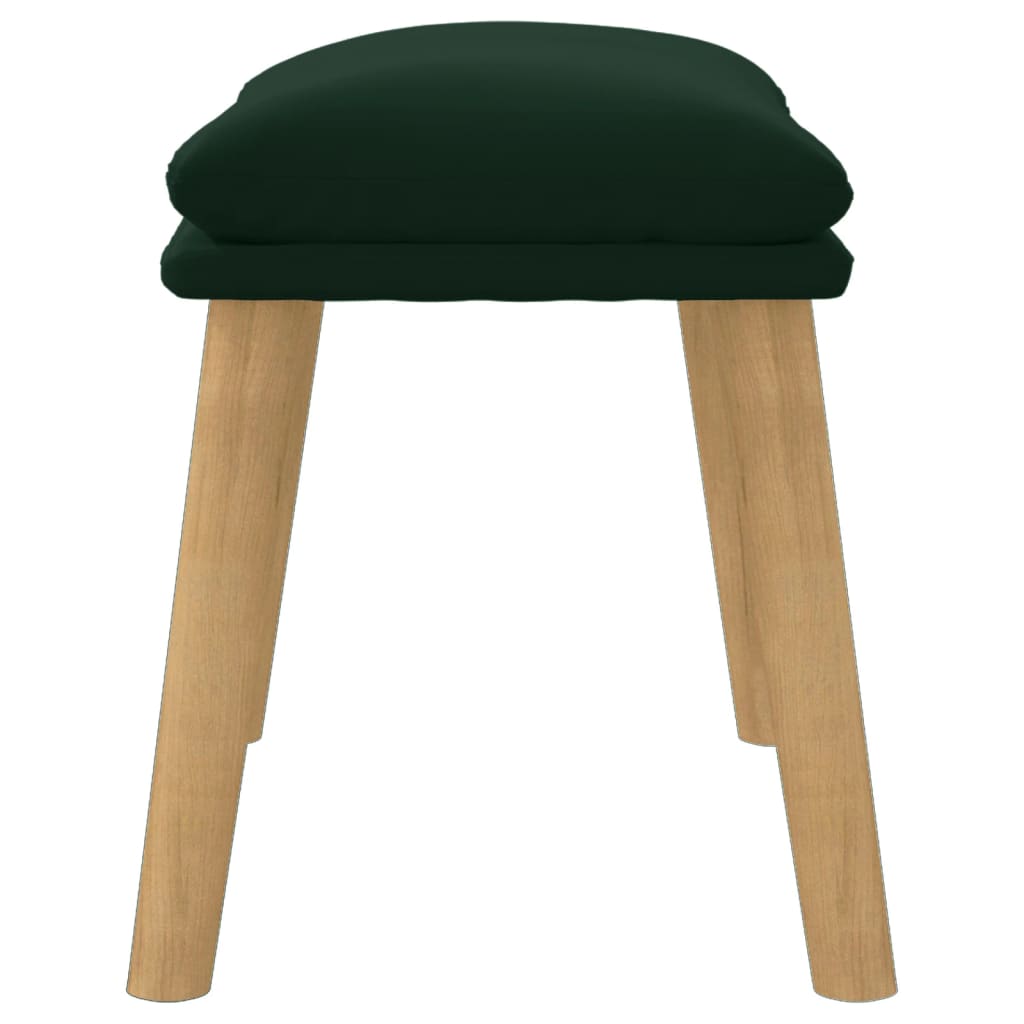 vidaXL Taburet, verde închis, 45x29,5x35 cm, catifea vidaXL Taburet, verde închis, 45x29,5x35 cm, catifea