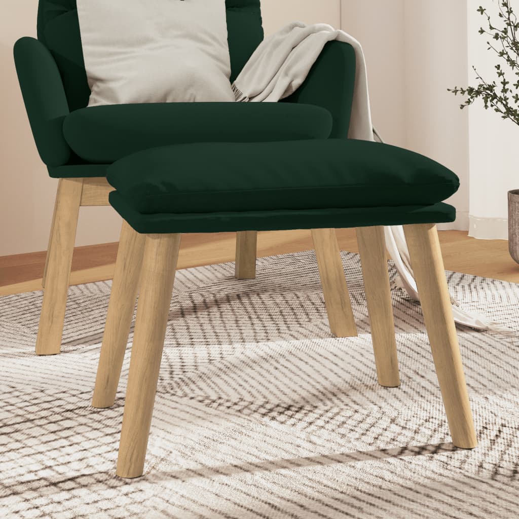 vidaXL Taburet, verde închis, 45x29,5x35 cm, catifea vidaXL Taburet, verde închis, 45x29,5x35 cm, catifea