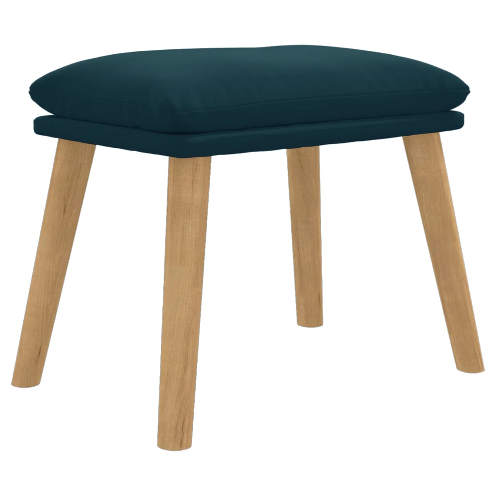 vidaXL Taburet, albastru, 45x29,5x35 cm, catifea vidaXL Taburet, albastru, 45x29,5x35 cm, catifea