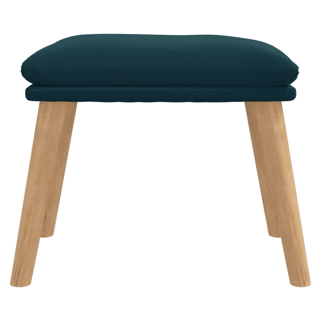 vidaXL Taburet, albastru, 45x29,5x35 cm, catifea vidaXL Taburet, albastru, 45x29,5x35 cm, catifea