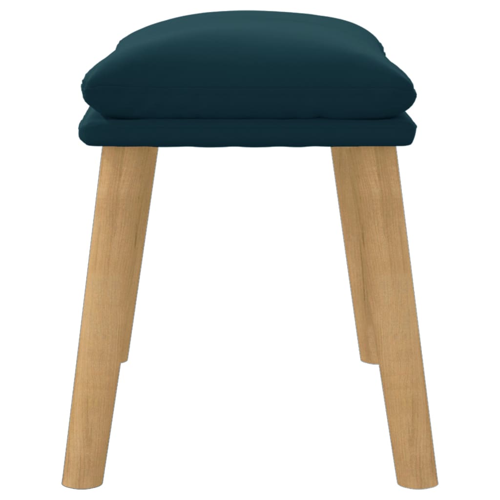 vidaXL Taburet, albastru, 45x29,5x35 cm, catifea vidaXL Taburet, albastru, 45x29,5x35 cm, catifea